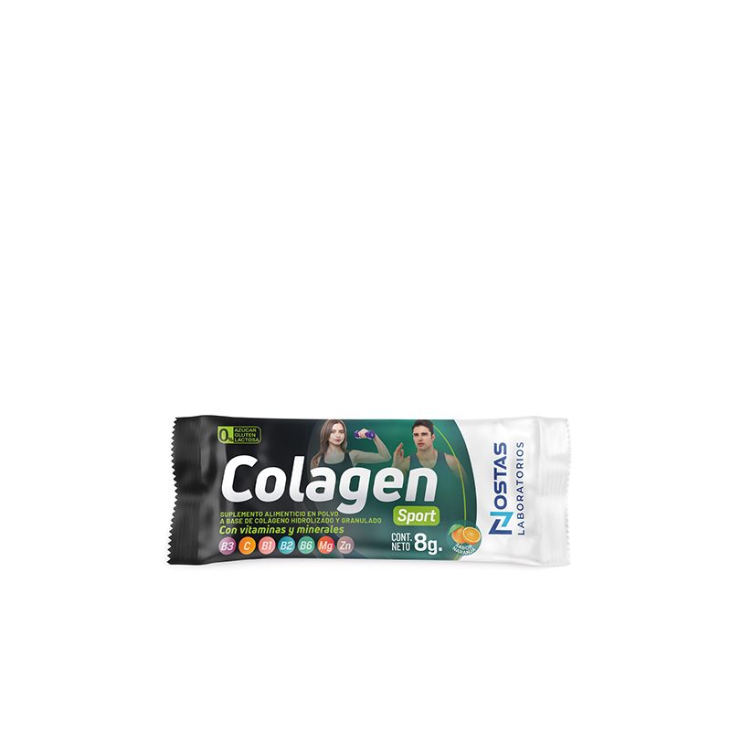 COLAGEN SPORT 8g - Colágeno hidrolizado marino reforzado con vitaminas y minerales